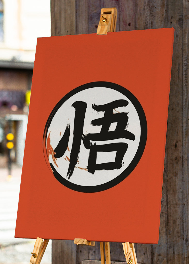 Symbol Go In Goku Cloth