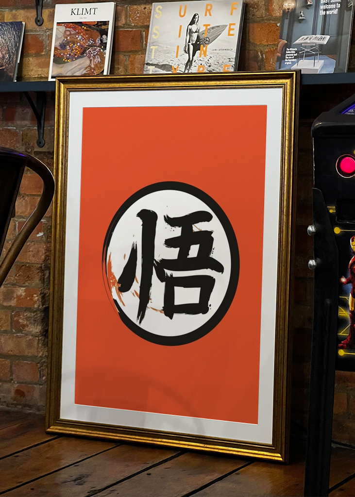 Symbol Go In Goku Cloth