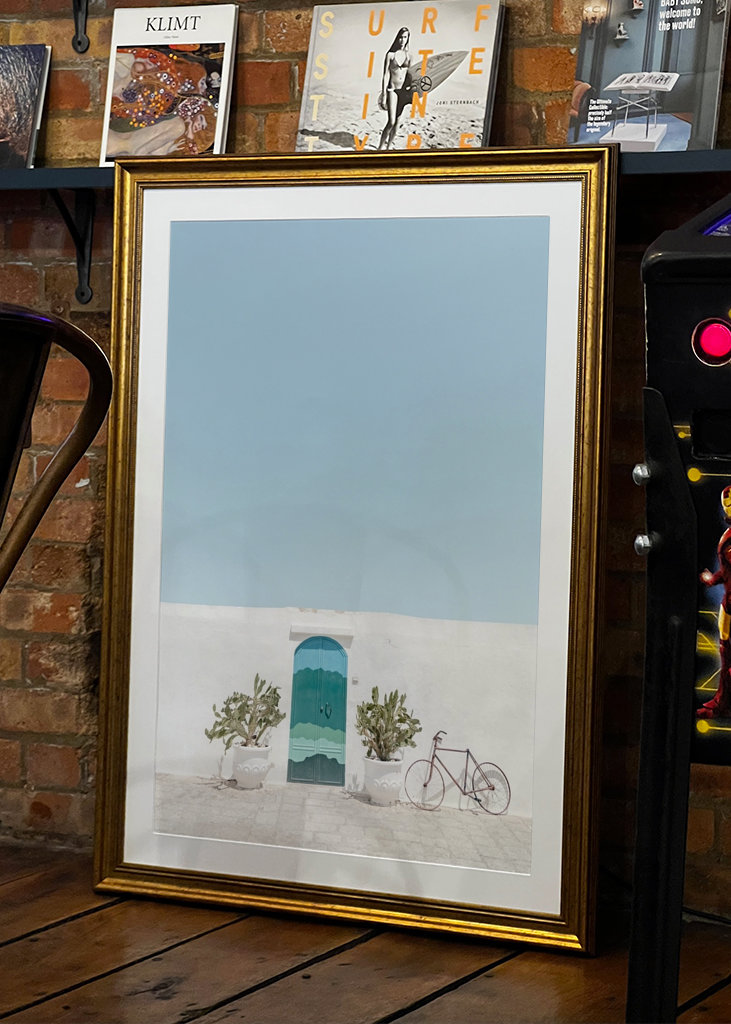 Modrozelené dveře v Itálii