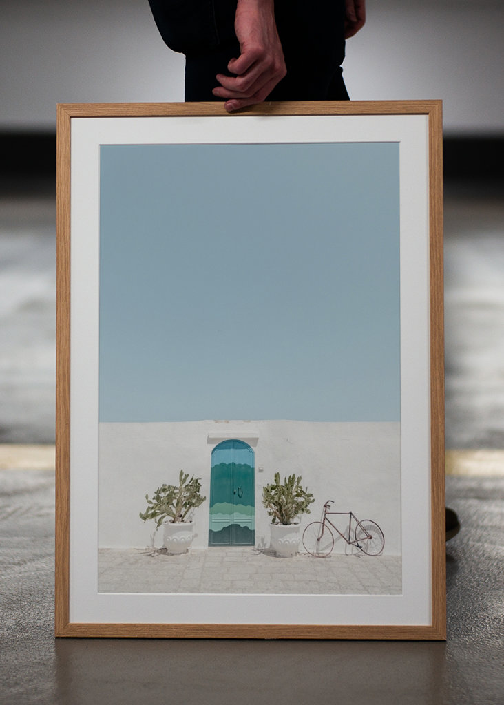 Modrozelené dveře v Itálii