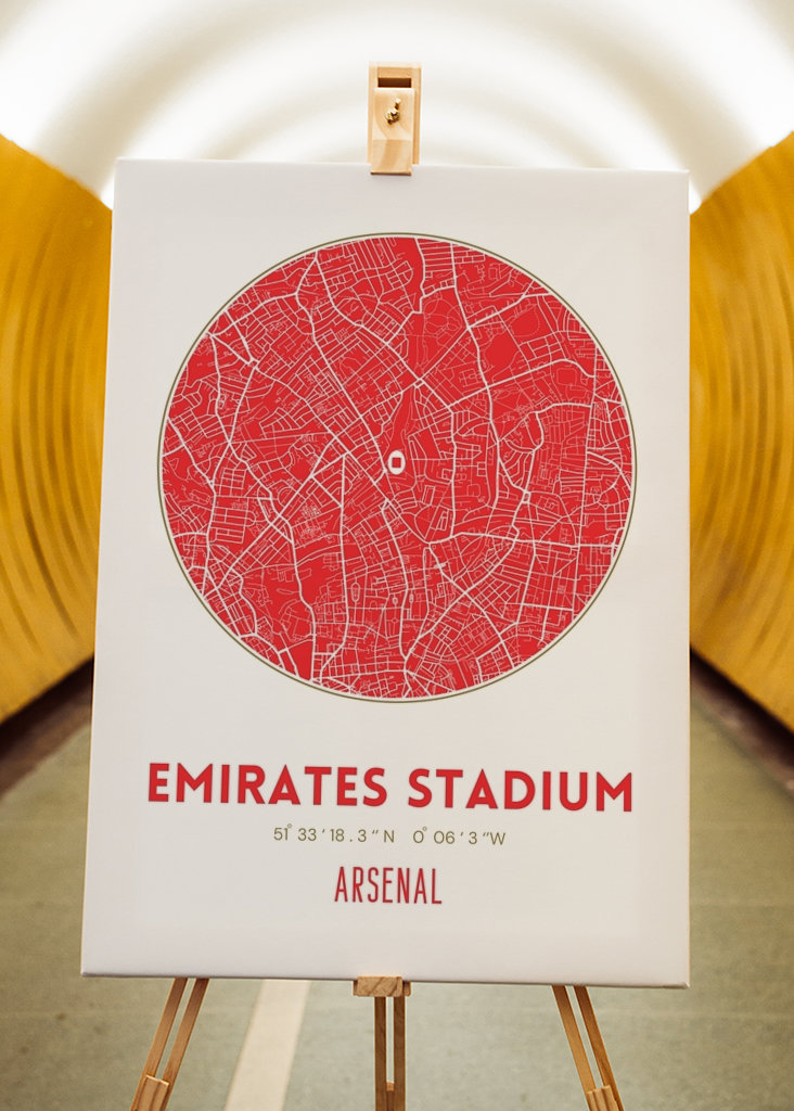 EMIRATES STADIUMIN KARTTA