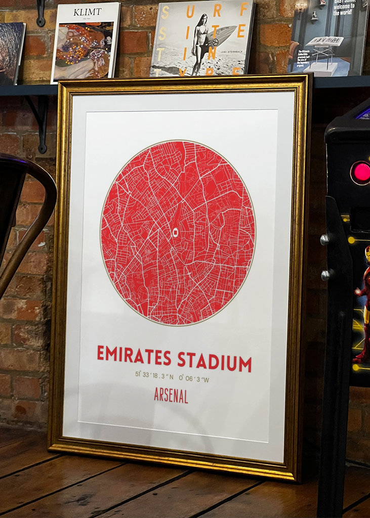 EMIRATES STADIUMIN KARTTA