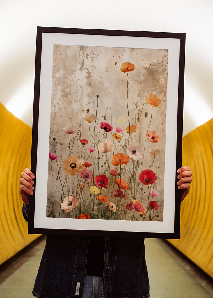 "Blühende Mohnblumen"