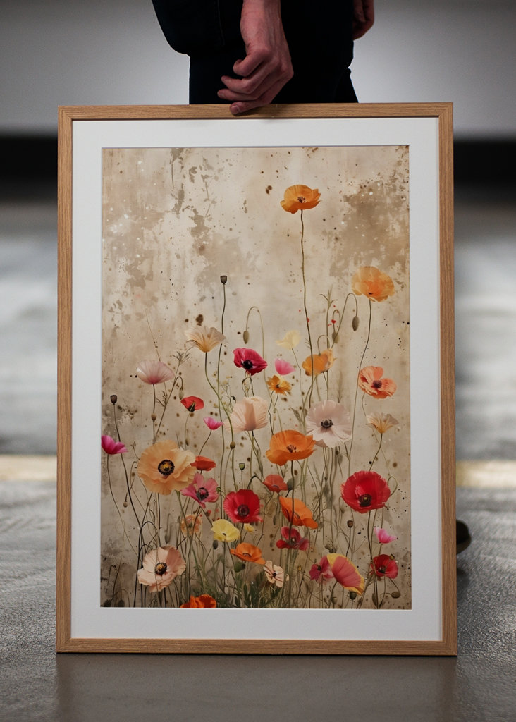 "Blühende Mohnblumen"