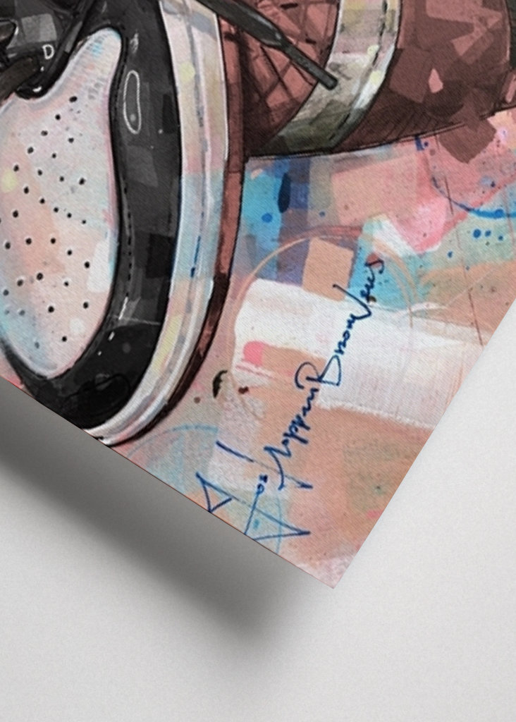 Nike air jordan rust pink art