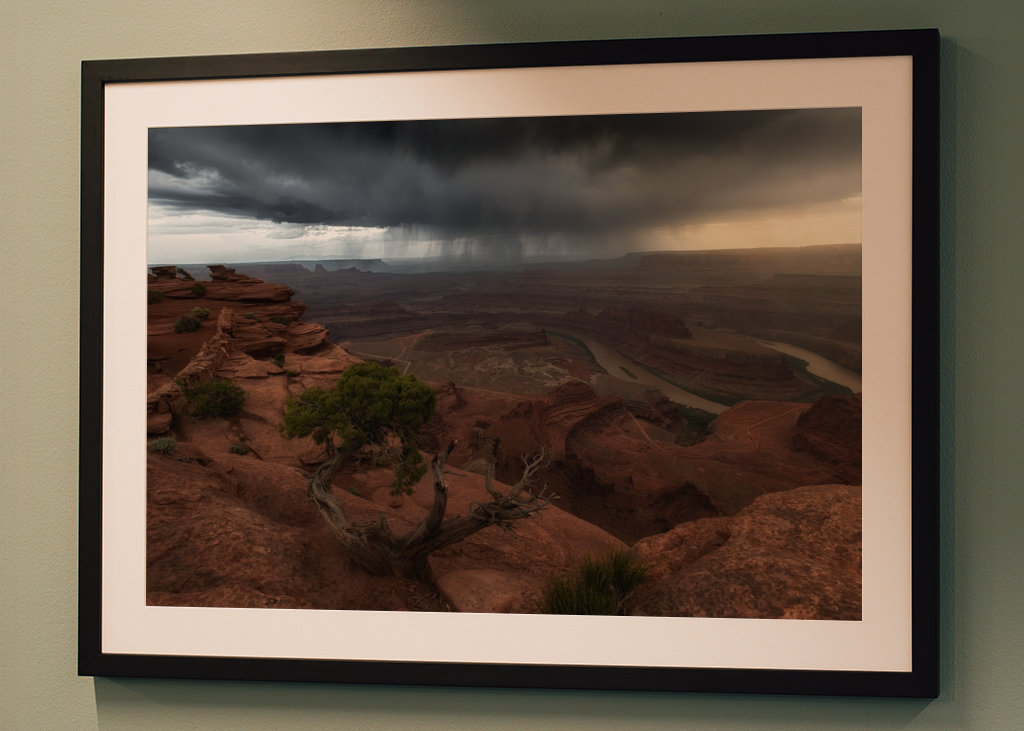 Coloradon kanjoni sateessa