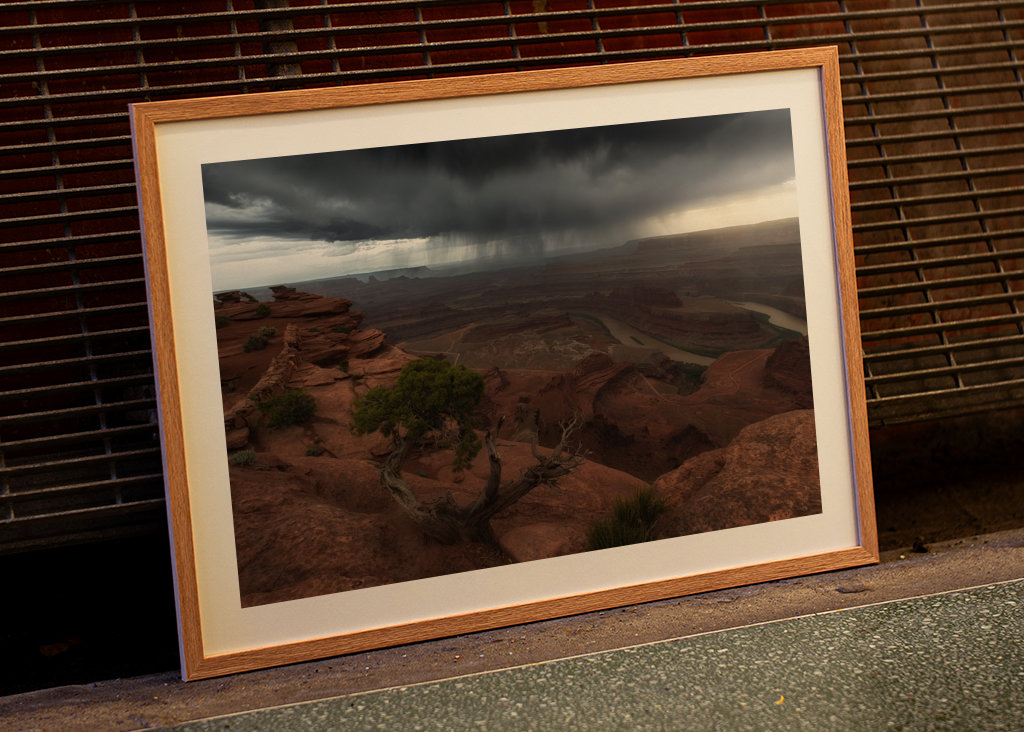 Coloradon kanjoni sateessa