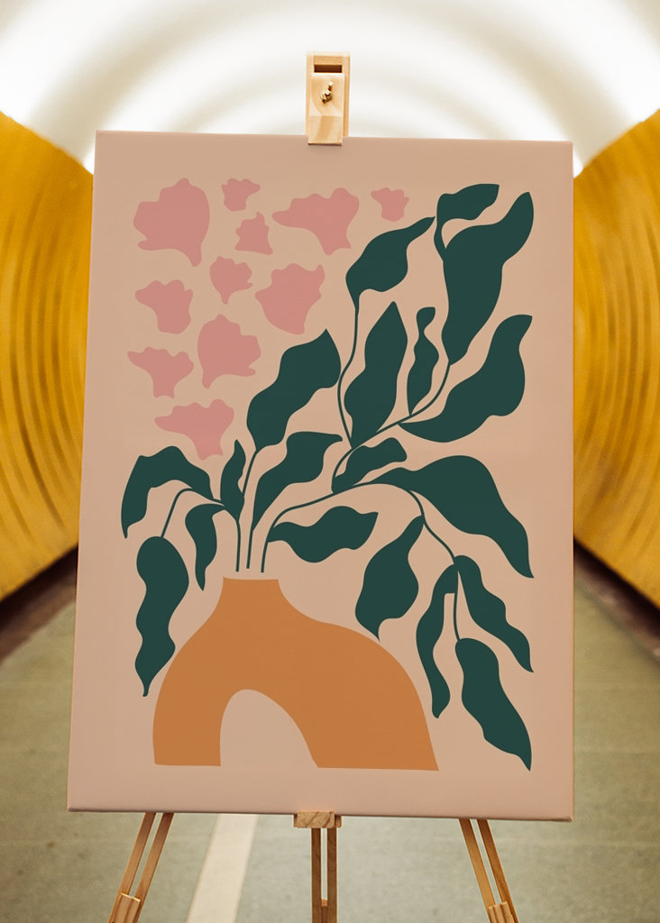 Botanical abstract flowers.