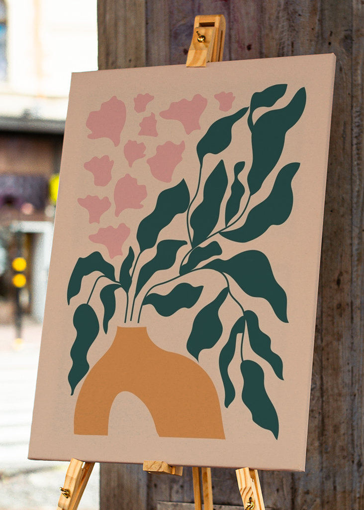 Botanical abstract flowers.