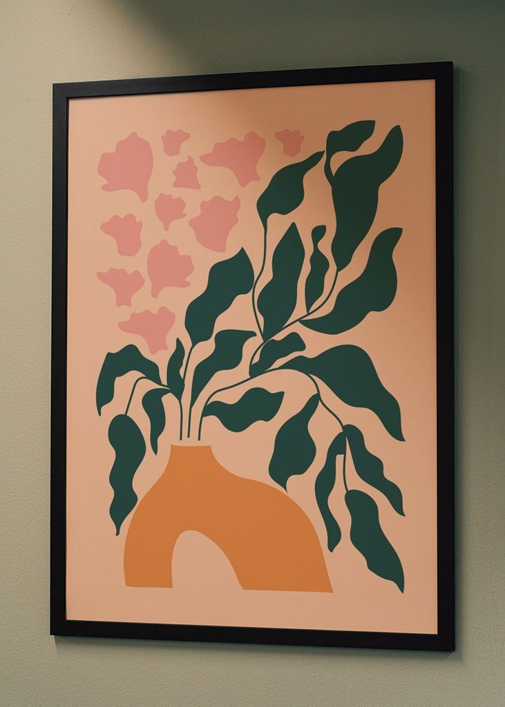 Botanical abstract flowers.