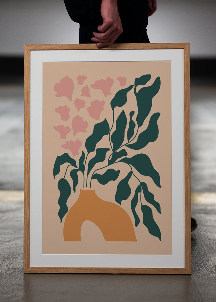 Botanical abstract flowers.