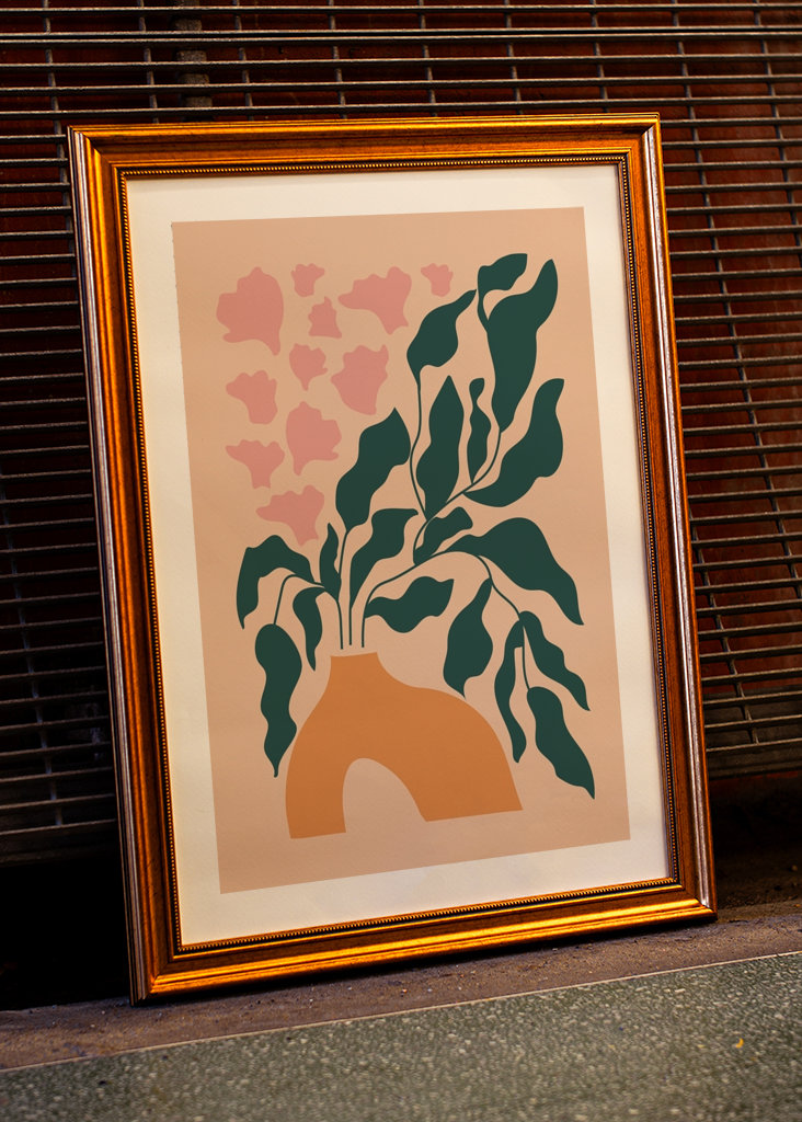 Botanical abstract flowers.