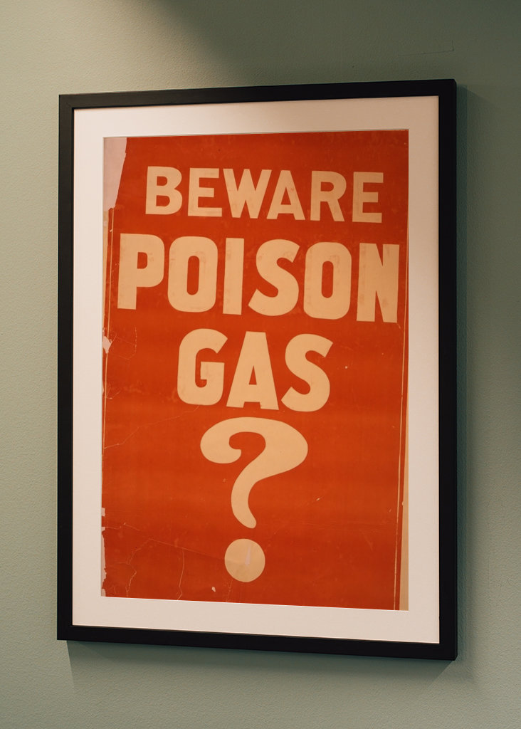Beware poison gas?