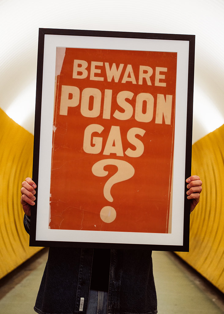 Beware poison gas?