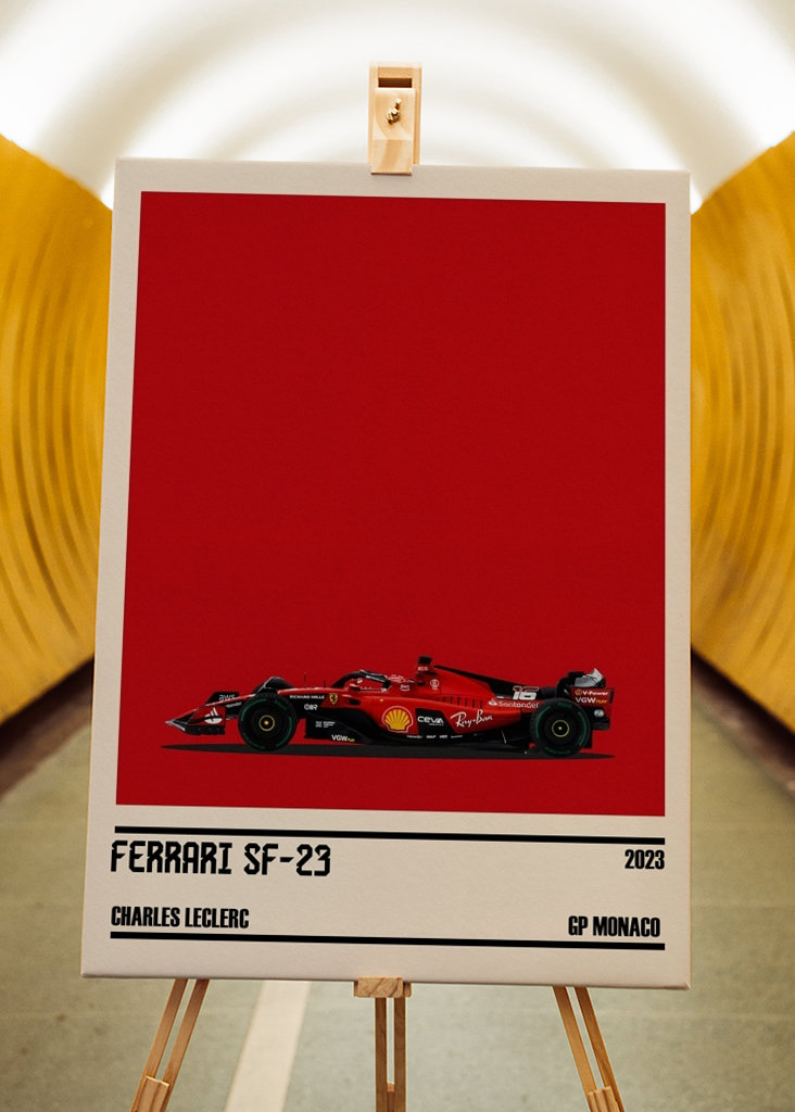 Ferrari SF-23  F1 Car Poster