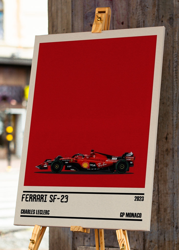 Ferrari SF-23  F1 Car Poster