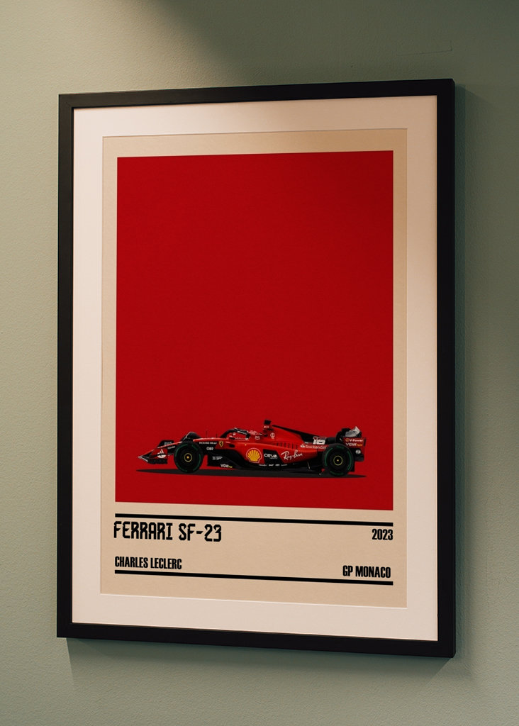 Ferrari SF-23  F1 Car Poster