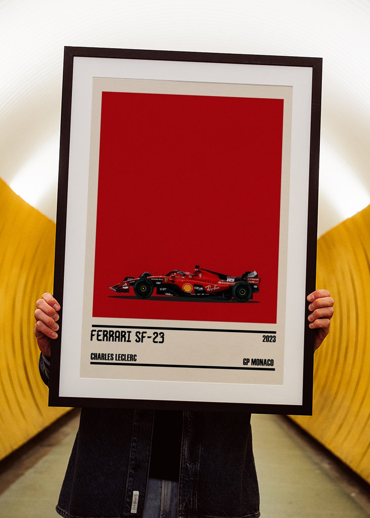 Ferrari SF-23  F1 Car Poster