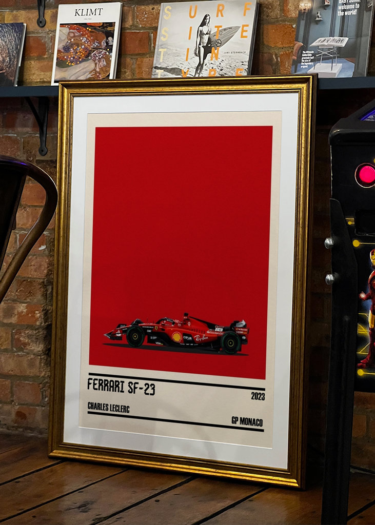 Ferrari SF-23  F1 Car Poster