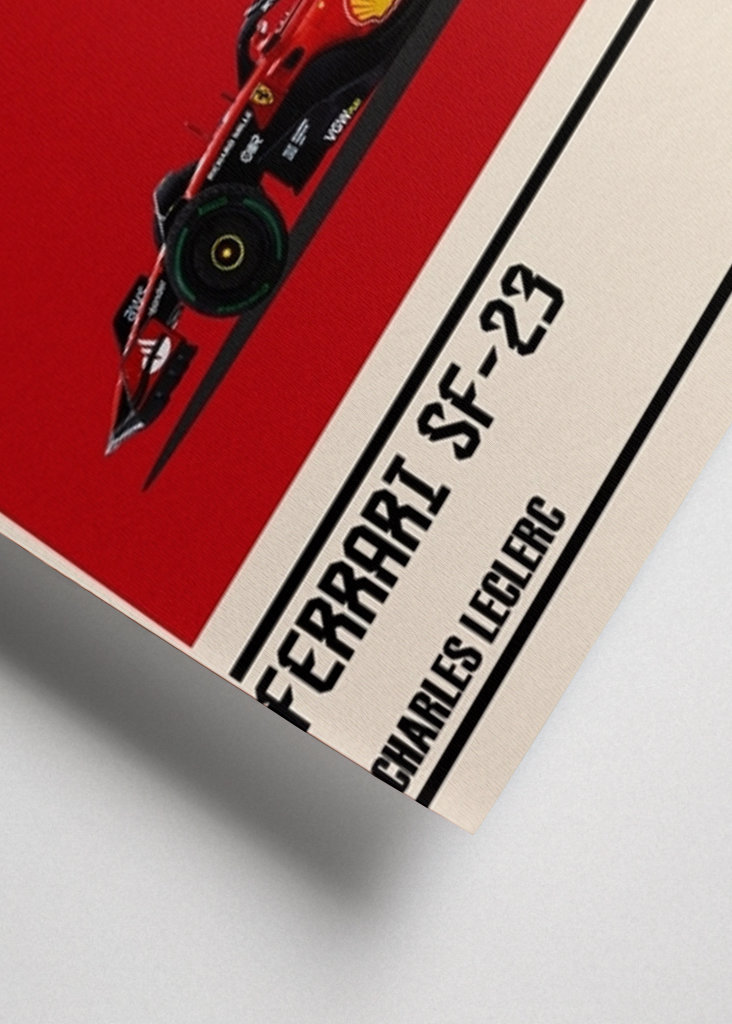 Ferrari SF-23  F1 Car Poster