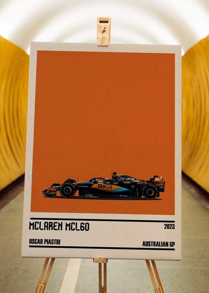 Oscar Piastri Car poster
