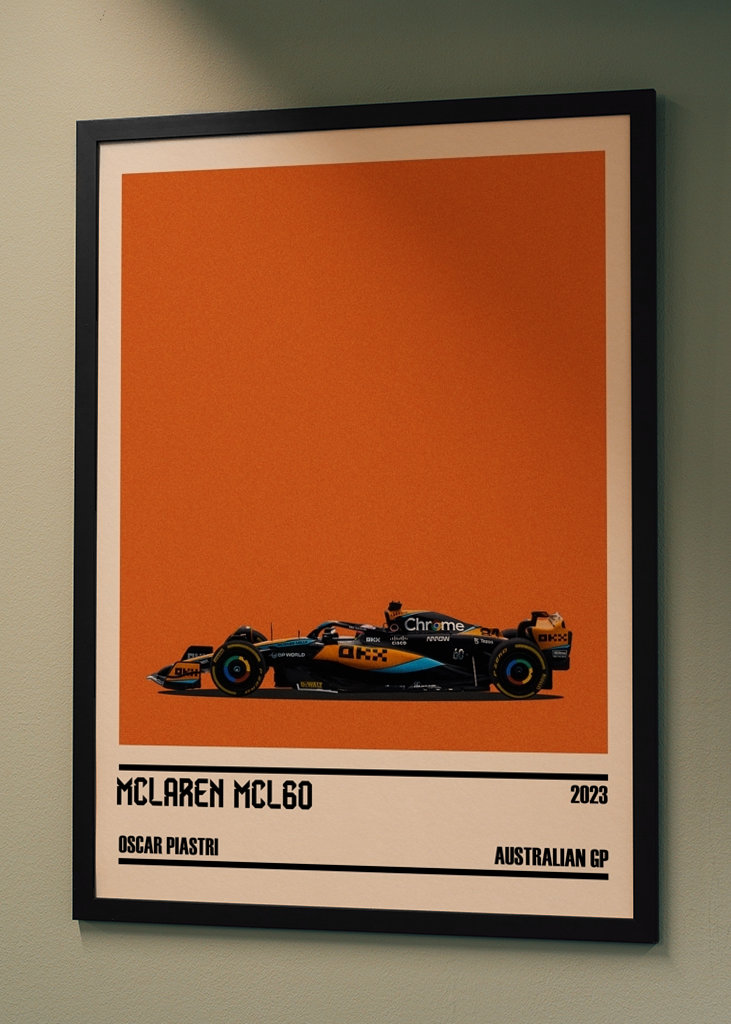 Oscar Piastri Car poster