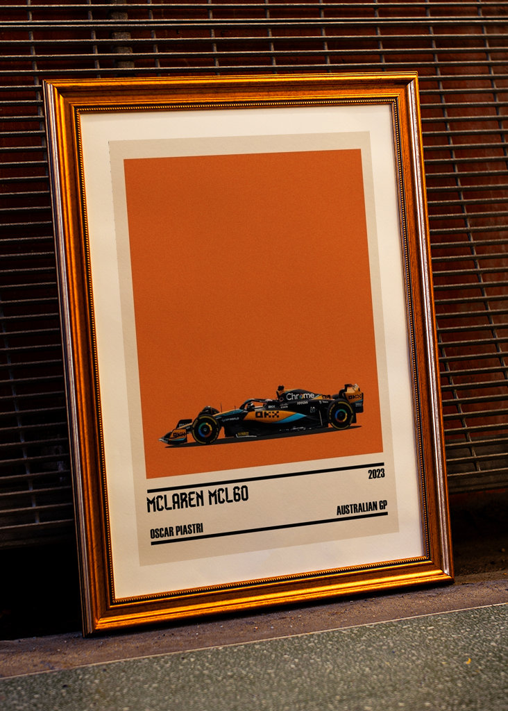 Oscar Piastri Car poster