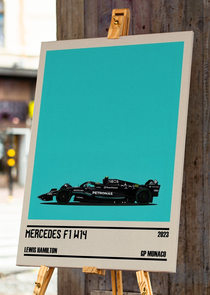 Lewis Hamilton Autoposter