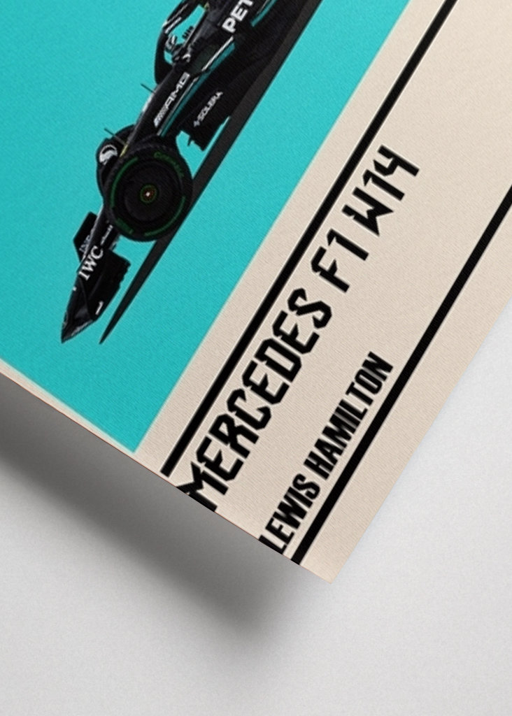 Lewis Hamilton Autoposter