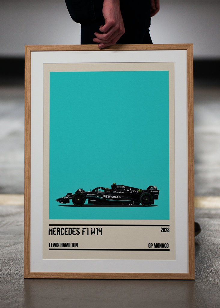 Lewis Hamilton Autoposter