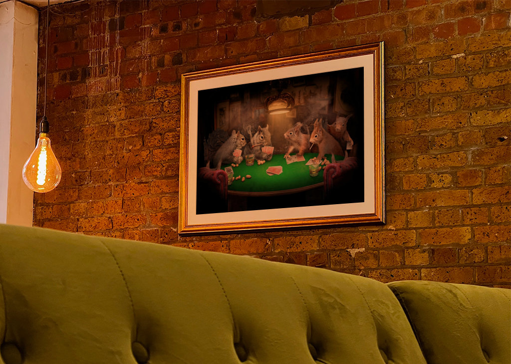 Squirrels Playing Poker