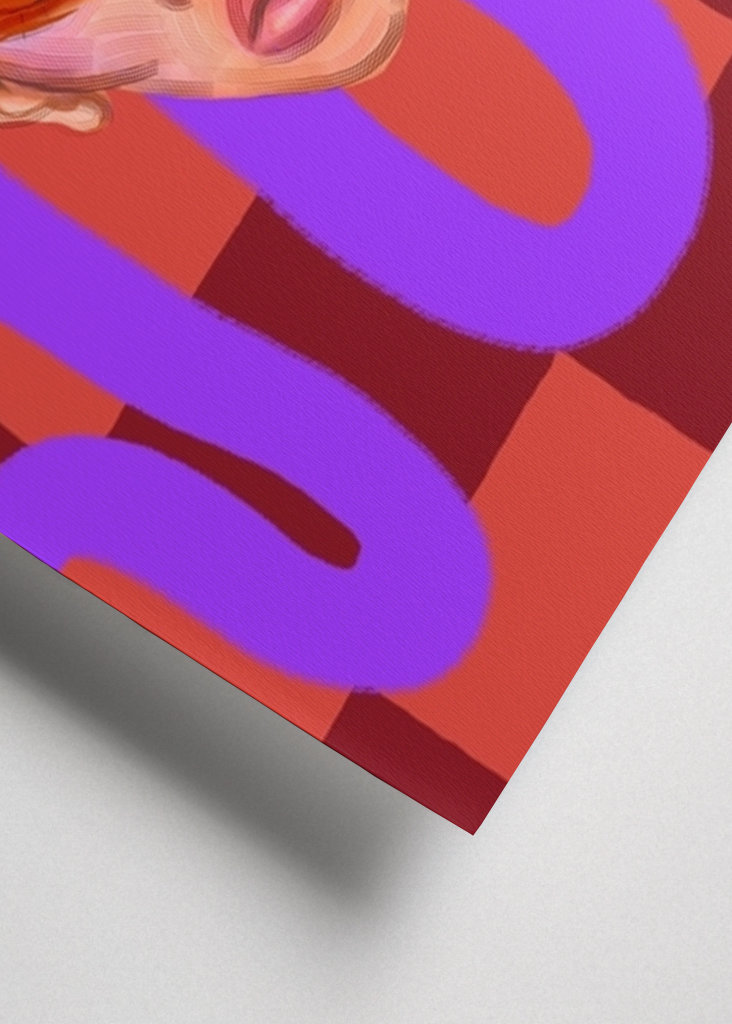 Retro-Porträt einer Frau mit Brille