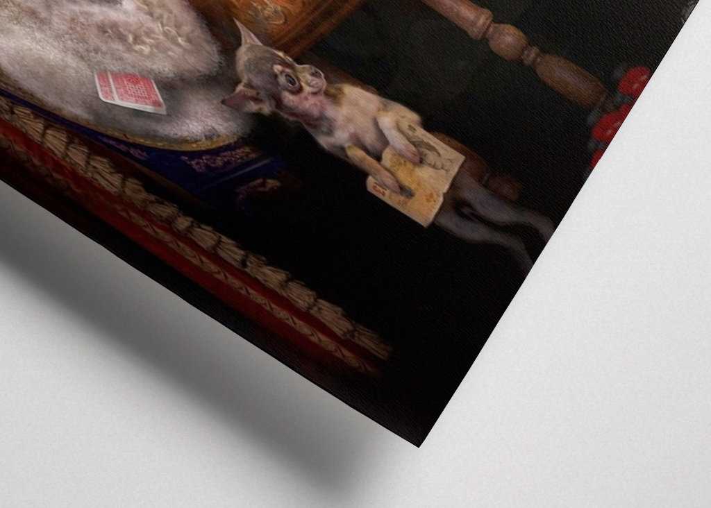 Funny Dog Playing Poker