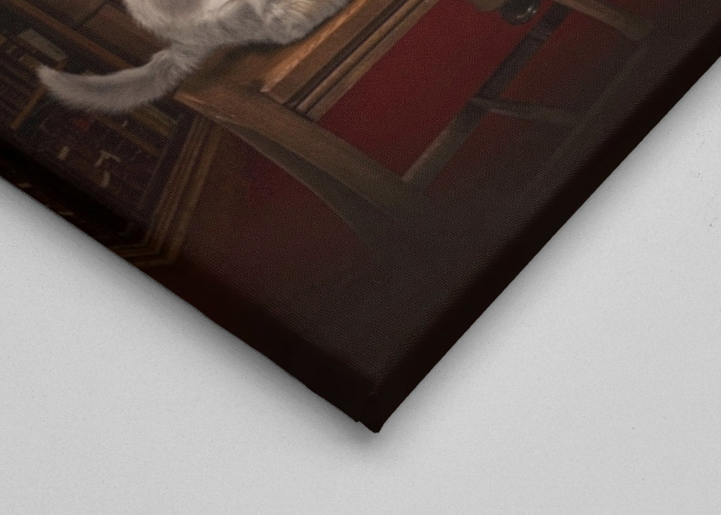 Cane divertente che gioca a biliardo