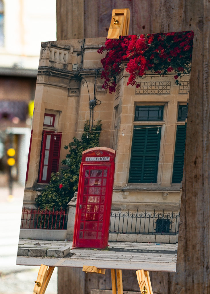 Red telephone booth