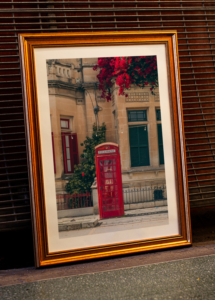Red telephone booth