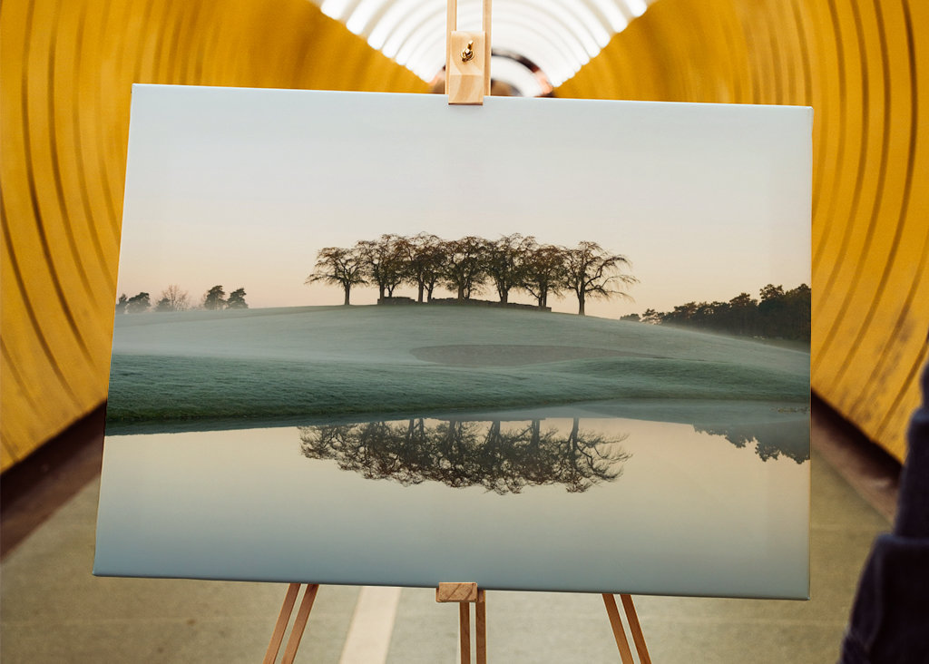 Ranní mlha v Almhöjdenu