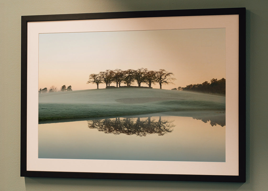 Ranní mlha v Almhöjdenu