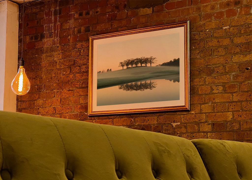 Ranní mlha v Almhöjdenu