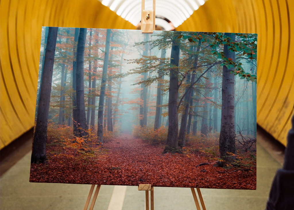 Spaziergang im Nebelwald