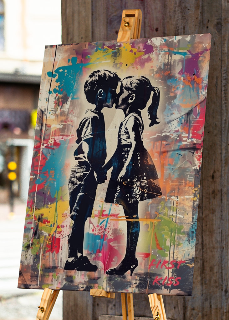 First Kiss | Banksy Style