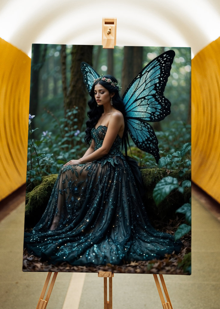 Mroczna Wróżka w lesie