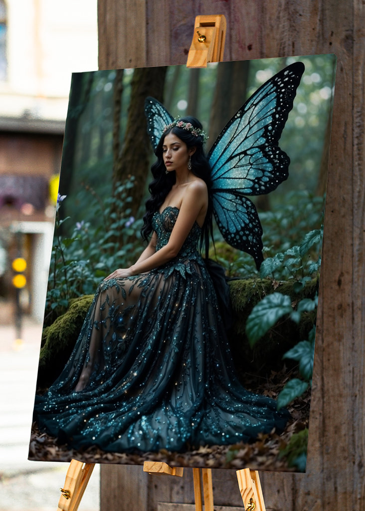 Mroczna Wróżka w lesie