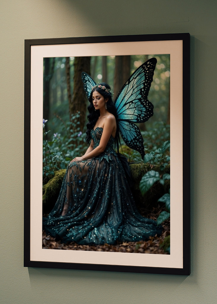 Mroczna Wróżka w lesie