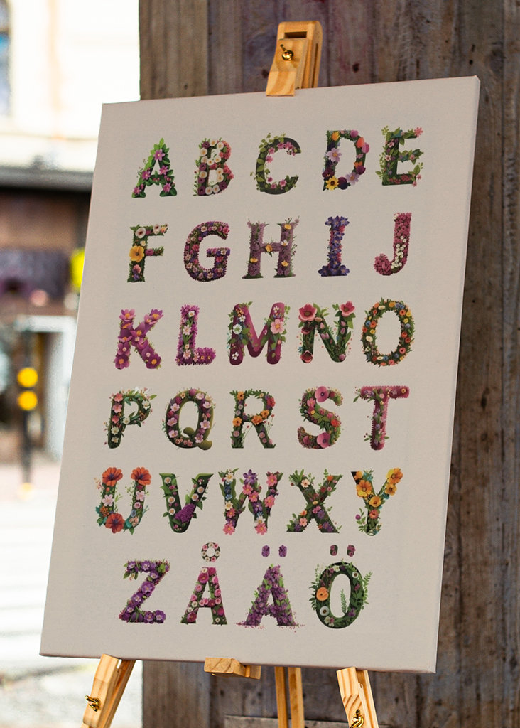 Flower alphabet