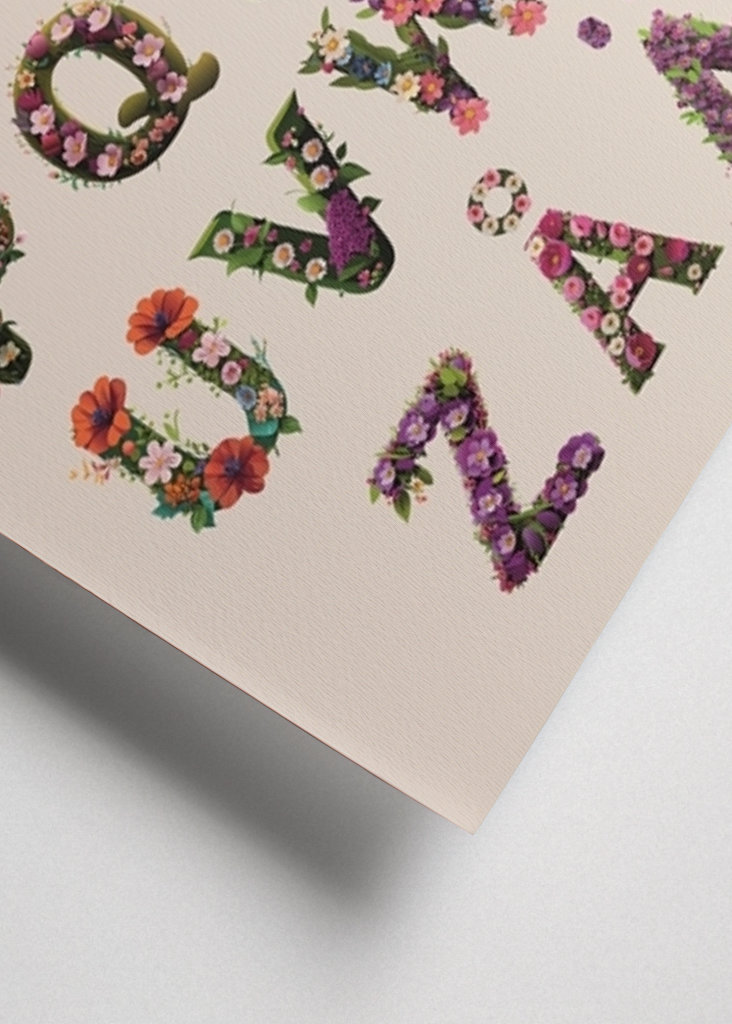 Flower alphabet