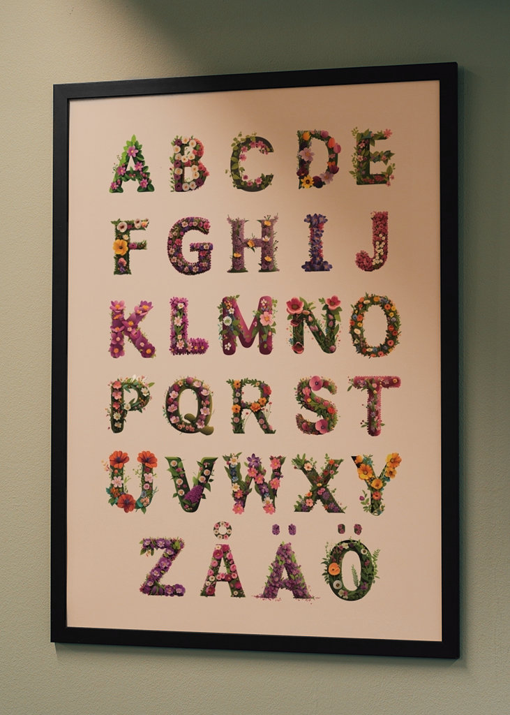 Flower alphabet