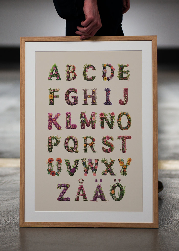 Flower alphabet