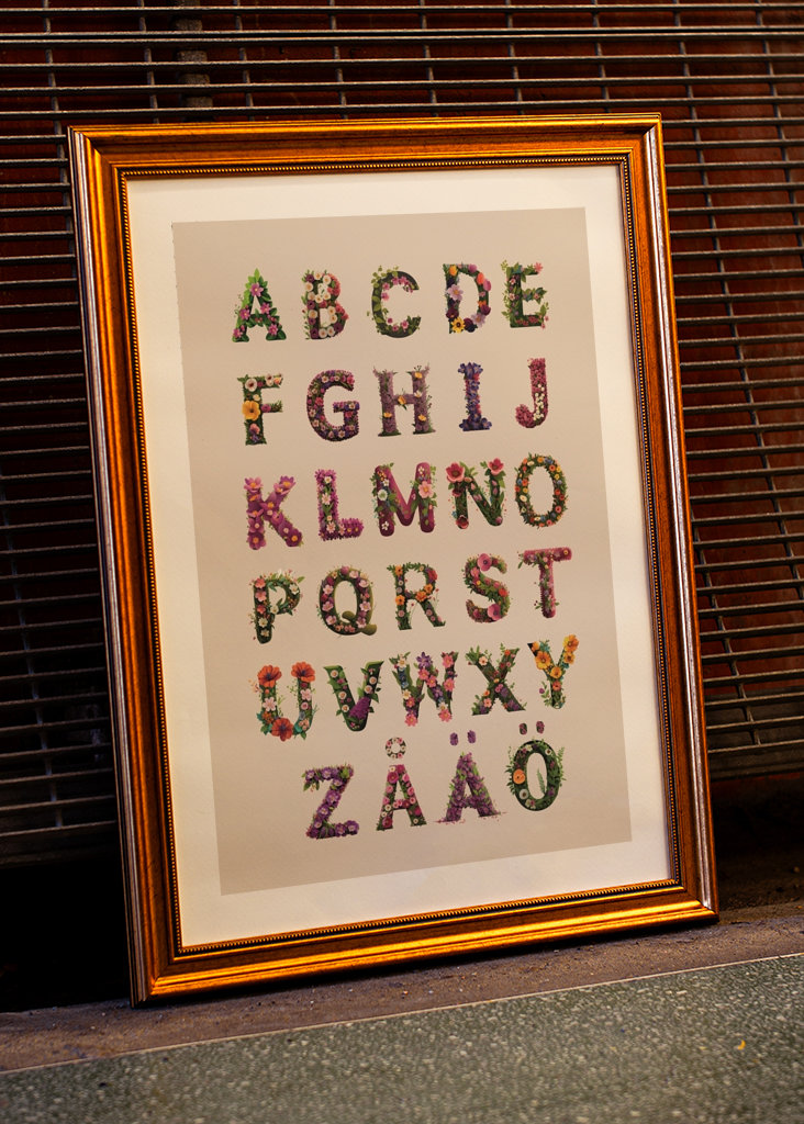 Flower alphabet