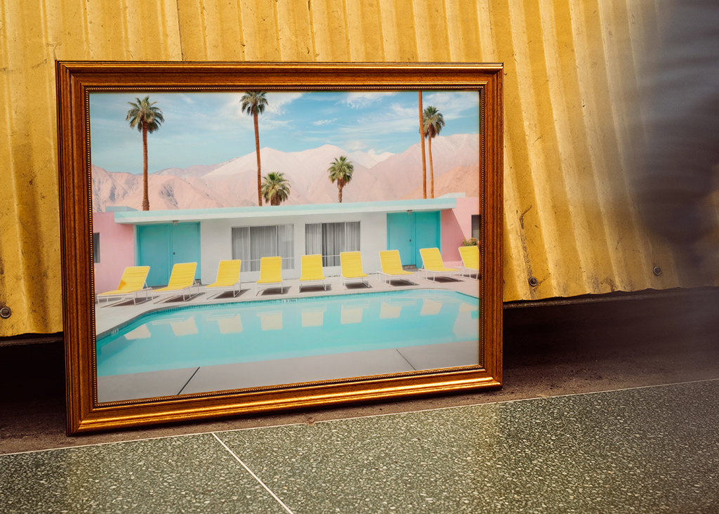 Palm Springs Zwembad Dag